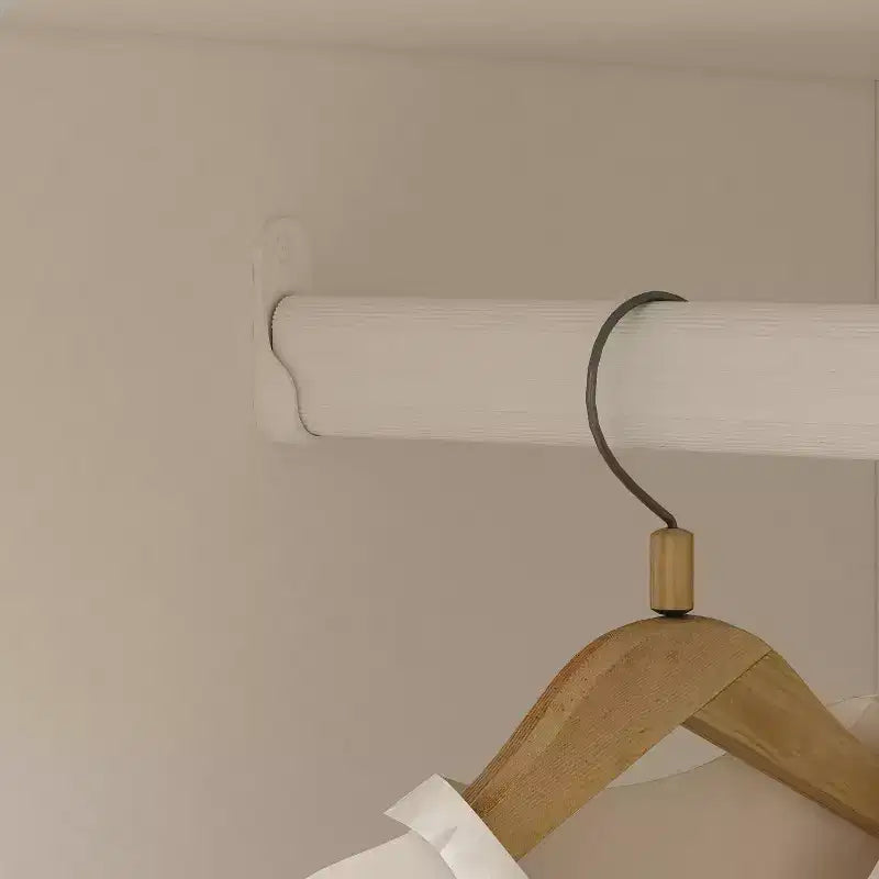 Hitow Pure White Minimalist 3 Door Wardrobe Enriches Storage and Hanging Space