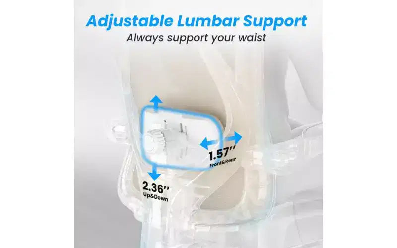 Ergonomic High-Back Mesh Office Chair with Footrest, Headrest & Adjustable Lumbar Support