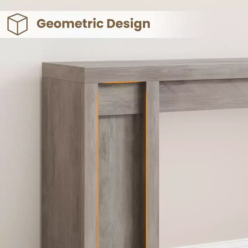 70in Extra-Long Wooden Console Table for Entryway, Hallway & Behind Couch – Brown