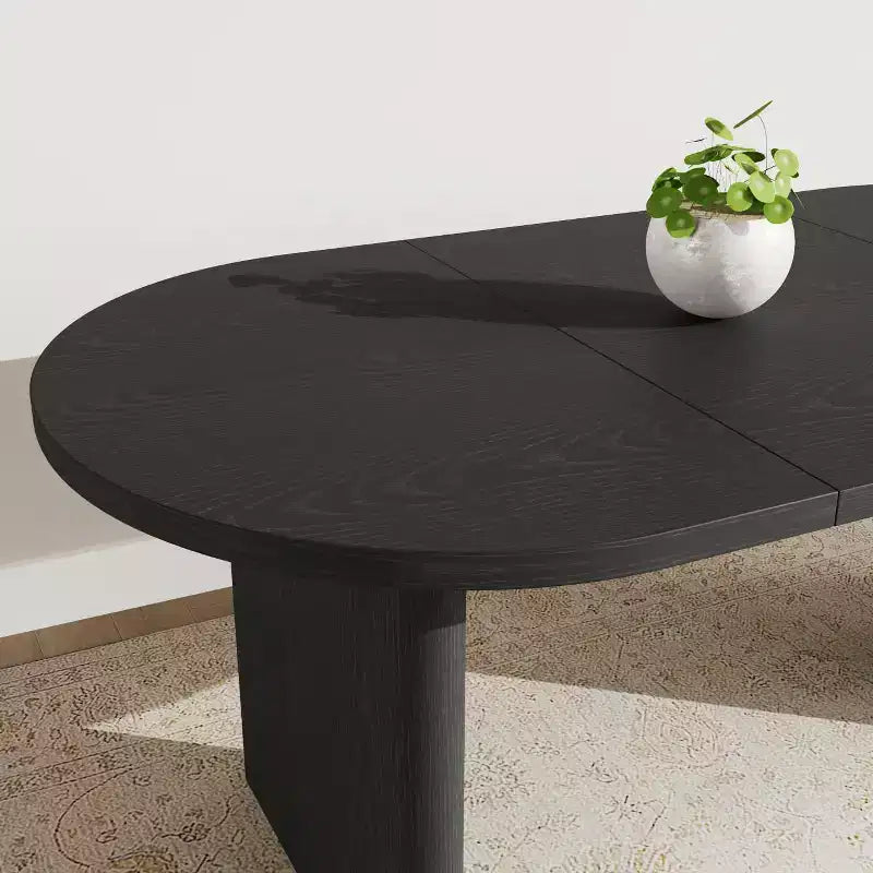 Modern Wooden Dining Table & Office Desk – Thickened Desktop, Heavy-Duty Base, Seats 6