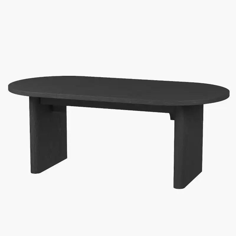 Modern Wooden Dining Table & Office Desk – Thickened Desktop, Heavy-Duty Base, Seats 6