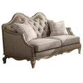 Acme Furniture Chelmsford Sofa Beige Fabric/Antique Taupe