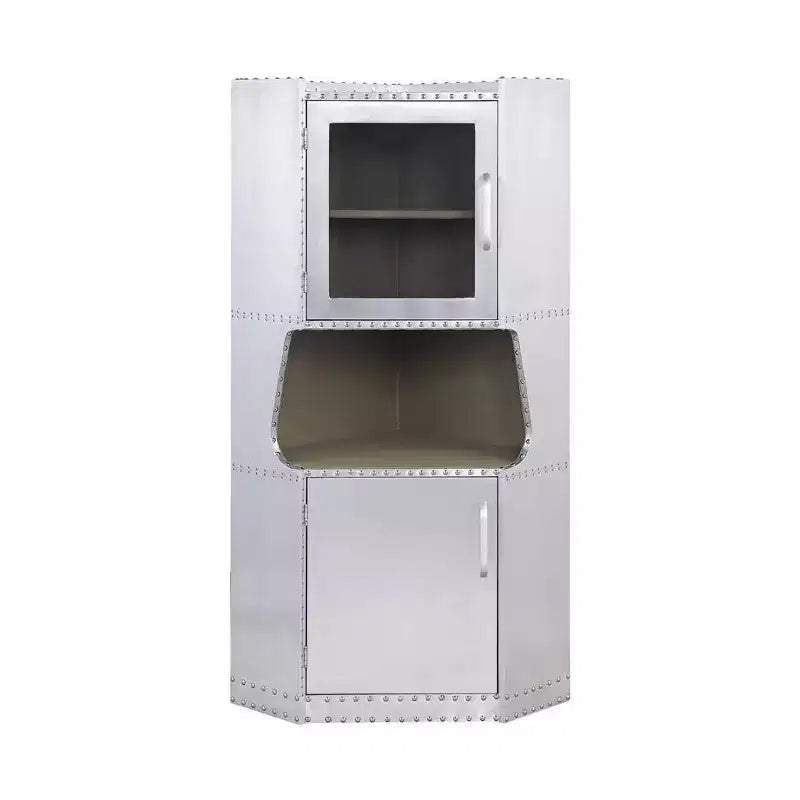 Acme Furniture Brancaster Decorative Storage Cabinet Aluminum