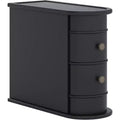 Tribesigns Solid Wood End Table, 2-drawer Side Table, Slim Chairside Table, Narrow Nightstand, No Assembly Required