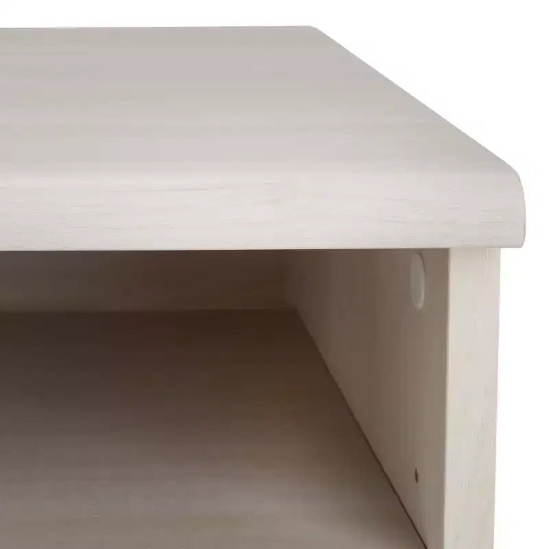 1-Door 2-Shelf Media Stand with Adjustable Shelves & Cable Management – Walnut, Fits 50in TV