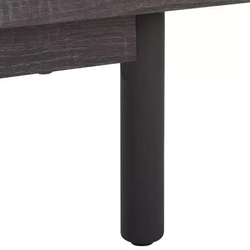 3-Door Rattan Mesh Sideboard Media Stand with Adjustable Shelves – Walnut, Fits 60in TV