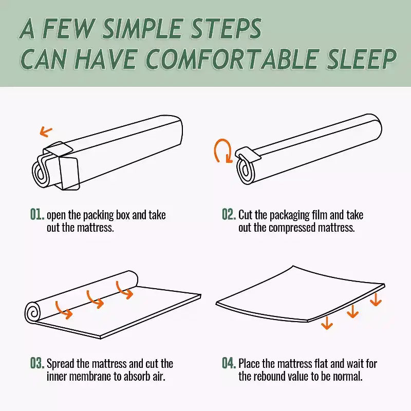 10 Inch Green Tea Memory Foam Mattress – Cooling Gel, CertiPUR-US, Fiberglass Free
